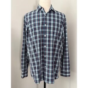 Mizzen+Main Leeward Collection Plaid Dress Shirt Mens‎ Large Standard Fit